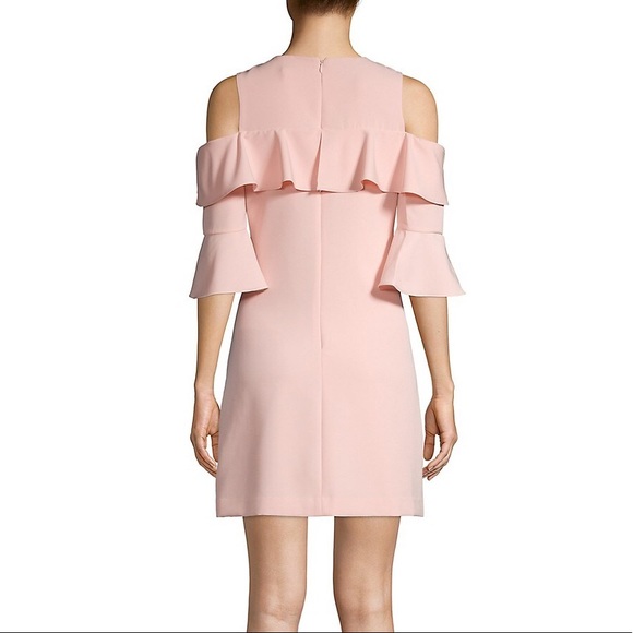 Eliza J Cold Shoulder Ruffle Cocktail Dress - Picture 3 of 16